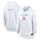 【公式グッズ】MLB パドレス プルオーバー パーカー Nike ナイキ レディース ホワイト (Women's Nike AC City Connect Pu...