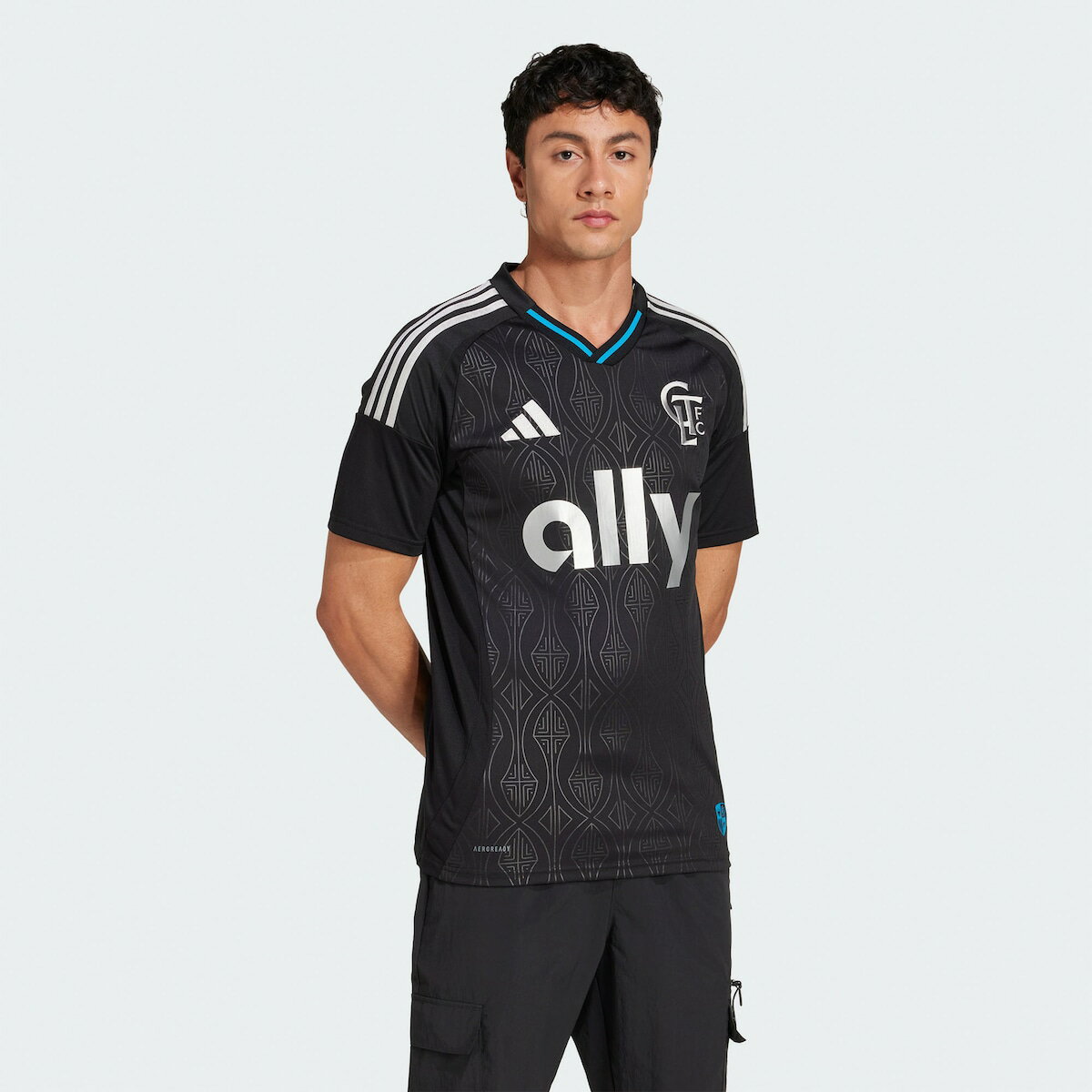 【公式グッズ】MLS シャーロットFC レプリカ ユニフォーム Adidas/アディダス メンズ ブラック (ADI 2025 Men's Replica Jersey)