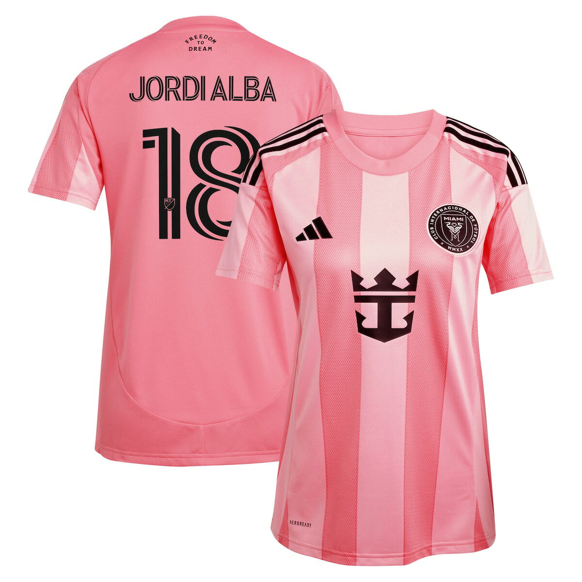 【公式グッズ】MLS インテルマイアミCF ジョルディ・アルバ レプリカ ユニフォーム Adidas/アディダス レディース (2025 Women's MLS...