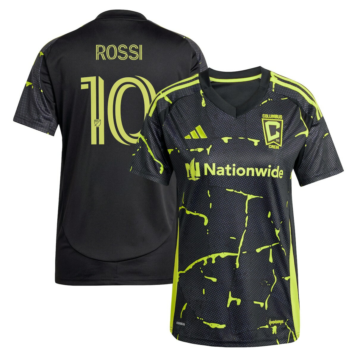 【公式グッズ】MLS コロンバス・クルー ロッシ レプリカ ユニフォーム Adidas/アディダス レディース ブラック (2025 Women's MLS R...