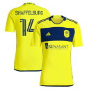 【公式グッズ】MLS ナッシュビル・SC ジェイコブ・シャッフェルブルグ レプリカ ユニフォーム Adidas(アディダス) メンズ イエロー (2025 Men's MLS Replica Player Jersey)