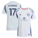 【公式グッズ】MLS シカゴ・ファイア グティエレス レプリカ ユニフォーム Adidas(アディダス) レディース ライトブルー (2025 Women's MLS Replica Player Jersey)