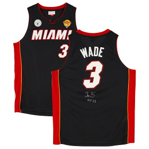 エントリーでポイント 5倍【公式シリアル番号付き】NBA ヒート ドウェイン・ウェイド 直筆サイン ユニフォーム Fanatics(ファナティクス) (AUT BK JERSEY 45015)