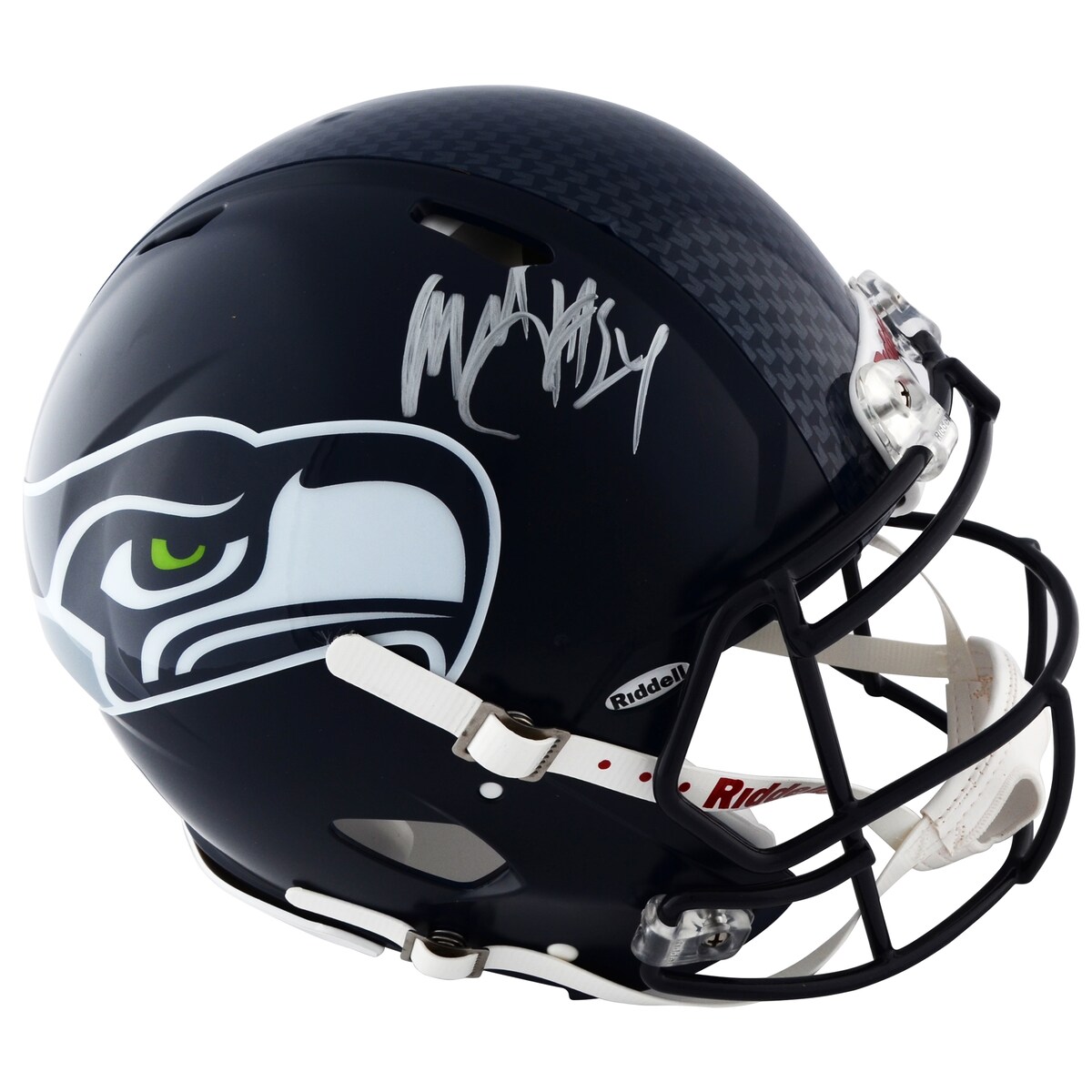 【公式シリアル番号付き】NFL シーホークス マーショーン・リンチ 直筆サイン ヘルメット Fanatics(ファナティクス) (Aut Authentic Helmet NFL)
