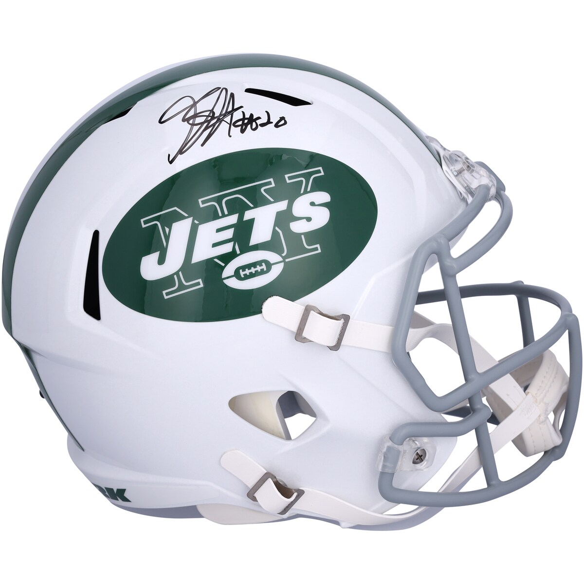 エントリーでポイント 5倍【公式シリアル番号付き】NFL ジェッツ ブリース・ホール 直筆サイン ヘルメット Fanatics(ファナティクス) (AUT REP HELMET 45617)