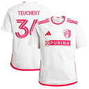 【公式グッズ】MLS セントルイス・シティSC セドリック・トイヒャート レプリカ ユニフォーム Adidas(アディダス) ユース・ジュニアサイズ ホワイト (2025 Youth MLS Replica Player Jersey)