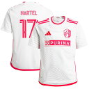 【公式グッズ】MLS セントルイス・シティSC マルセル・ヘルテル レプリカ ユニフォーム Adidas(アディダス) ユース・ジュニアサイズ ホワイト (2025 Youth MLS Replica Player Jersey)