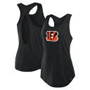 【公式グッズ】NFL ベンガルズ タンクトップ Fanatics(ファナティクス) レディース ブラック (Fanatics Iron Fan Cotton Tank)