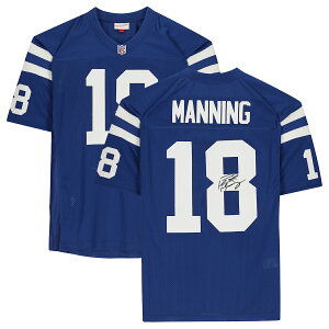 エントリーでポイント 5倍【公式シリアル番号付き】NFL コルツ ペイトン・マニング 直筆サイン ユニフォーム Fanatics(ファナティクス) ブルー (Aut Jersey NFL)