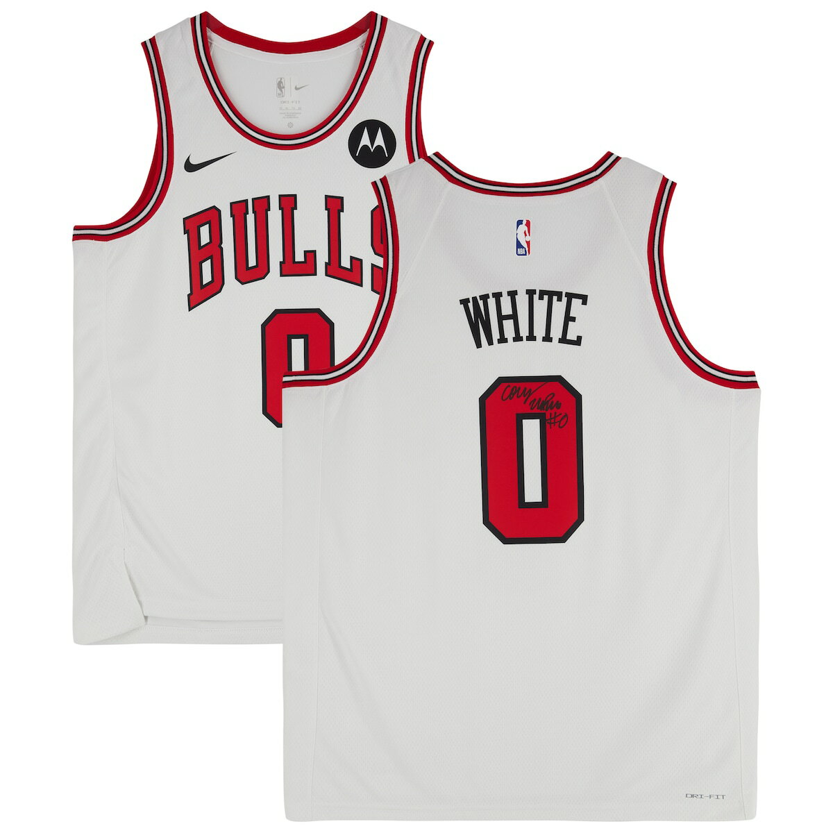 【公式シリアル番号付】NBA ブルズ コービー・ホワイト 直筆サイン ユニフォーム Fanatics Authentic/ファナティクスオーセンティック (AUT BK JERSEY 45329)