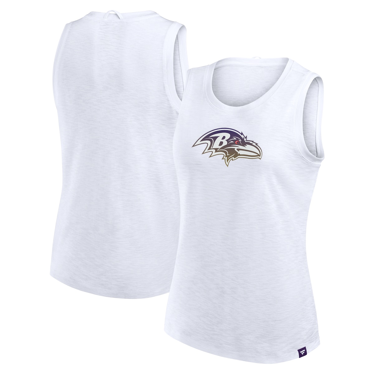 【公式グッズ】NFL レイブンズ タンクトップ Fanatics/ファナティクス レディース ホワイト (FANATICS SLUB TANK)
