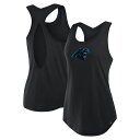 【公式グッズ】NFL パンサーズ タンクトップ Fanatics(ファナティクス) レディース ブラック (Fanatics Iron Fan Cotton Tank)