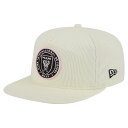 【公式グッズ】MLS インテルマイアミCF スナップバック キャップ New Era/ニューエラ メンズ クリーム (NWE Men's 2025 Kickoff Golfer)