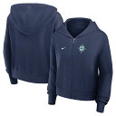 【公式グッズ】MLB マリナーズ ジャケット Nike ナイキ レディース ネイビー (Women's Nike MLB Lightweight FZ Hood...