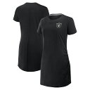 【公式グッズ】NFL レイダース ワンピース Fanatics(ファナティクス) レディース ブラック (NFL Womens Fanatics Relaxed Fit Drape Dress)