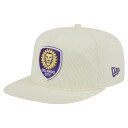 【公式グッズ】MLS オーランド・シティSC スナップバック キャップ New Era/ニューエラ メンズ クリーム (NWE Men's 2025 Kickoff Golfer)