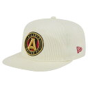 【公式グッズ】MLS アトランタ・ユナイテッドFC スナップバック キャップ New Era/ニューエラ メンズ クリーム (NWE Men's 2025 Kickoff Golfer)