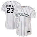 【公式グッズ】MLB ロッキーズ クリス・ブライアント ホーム ユニフォーム (レプリカ) Nike ナイキ キッズ ホワイト (2025 Nike Youth...