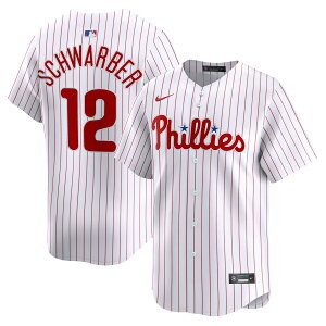 【公式グッズ】MLB フィリーズ カイル・シュワーバー ホーム リミテッド ユニフォーム Nike/ナイキ メンズ ホワイト (2025 Nike Men's Ltd Players Jerseys - FTF NTP Master Style)