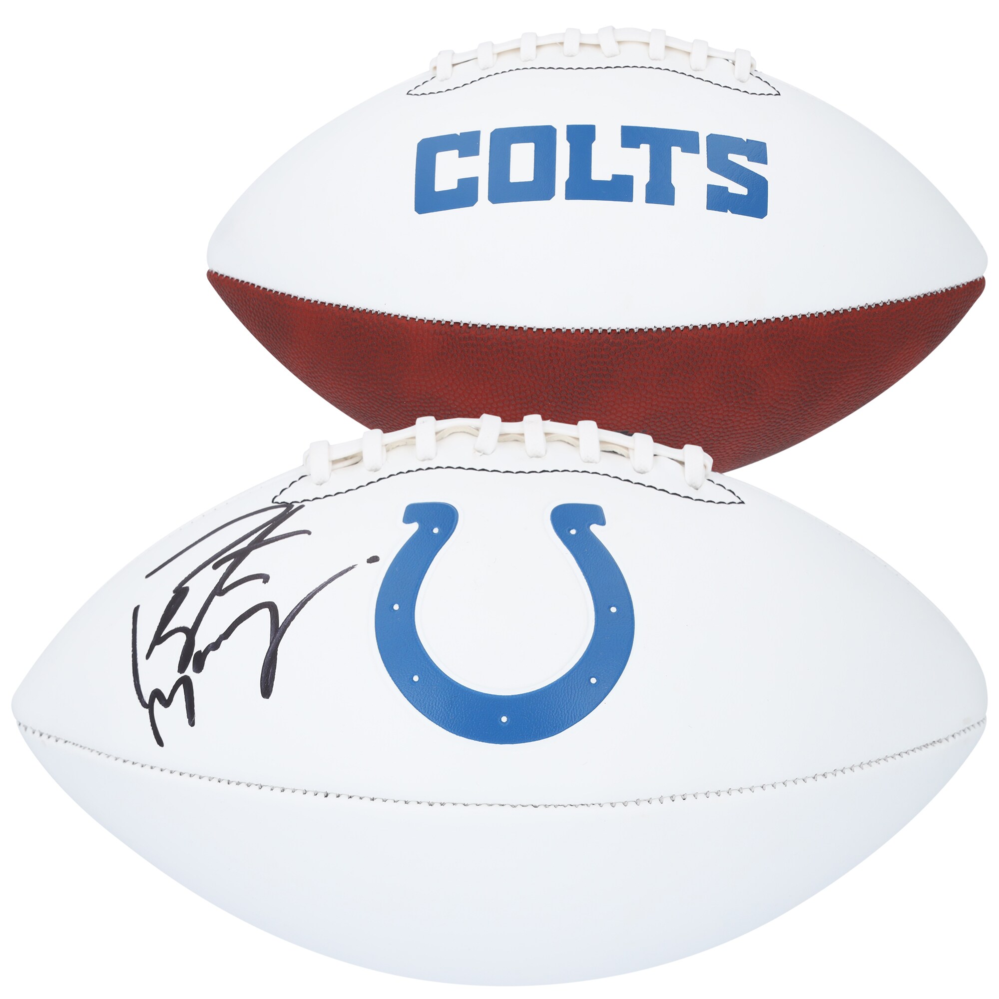 エントリーでポイント 5倍【公式シリアル番号付き】NFL コルツ ペイトン・マニング 直筆サイン フットボール Fanatics（ファナティクス） (AUT FOOTBALL-WHITE PANEL 45674)