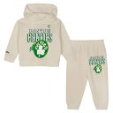【公式グッズ】NBA セルティックス キッズウェアセット Mitchell & Ness/ミッチェル&ネス トドラー・幼児サイズ クリーム (NBA OST MNC Toddler SP25 Hang Time Oversized Fleece Set)