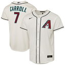 【公式グッズ】MLB ダイヤモンドバックス コービン・キャロル ホーム ユニフォーム (レプリカ) Nike ナイキ キッズ クリーム (2025 Nike Y...