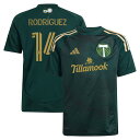 【公式グッズ】MLS ティンバーズ ジョナサン・ロドリゲス レプリカ ユニフォーム Adidas(アディダス) ユース・ジュニアサイズ グリーン (2025 Youth MLS Replica Player Jersey)