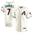 【公式グッズ】MLB ダイヤモンドバックス コービン・キャロル ホーム リミテッド ユニフォーム Nike/ナイキ メンズ クリーム (2025 Nike Men's Ltd Players Jerseys - FTF NTP Master Style)