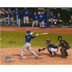 エントリーでポイント 5倍【MLB公式ホログラム付】MLB カブス ウィルソン・コントレラス 直筆サイン フォト (16x20) Fanatics(ファナティクス) (MLB Auto 16x20 World Series Photo 9232020)