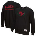 エントリーでポイント 5倍【公式グッズ】NFL 49ers トレーナー Mitchell & Ness(ミッチェル&ネス) ブラック (NFL BLACK EXCELLENCE ICON CREWNECK)(4)
