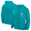 【公式グッズ】NFL ドルフィンズ ジップアップ パーカー Fanatics/ファナティクス レディース アクア (24 Women's LC Script L...