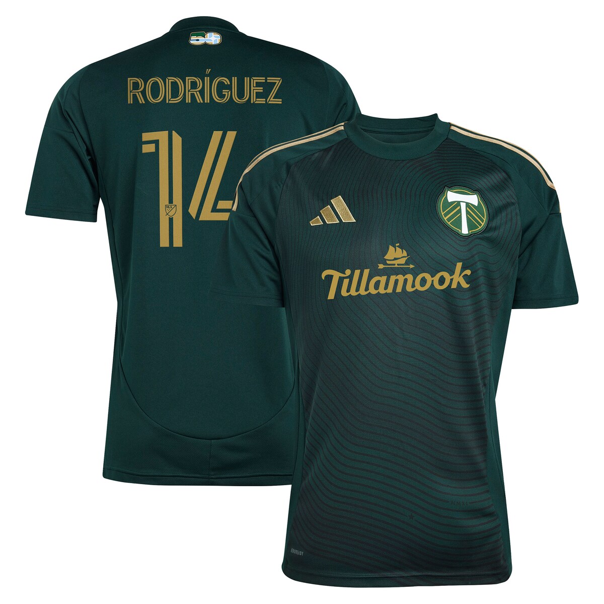 【公式グッズ】MLS ティンバーズ ジョナサン・ロドリゲス レプリカ ユニフォーム Adidas/アディダス メンズ グリーン (2025 Men's MLS ...