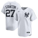 【公式グッズ】MLB ヤンキース ジャンカルロ・スタントン ホーム リミテッド ユニフォーム Nike ナイキ メンズ ホワイト (2025 Nike Men's Ltd Players Jerseys - FTF NTP Master Style)