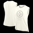【公式グッズ】NFL スティーラーズ タンクトップ Fanatics/ファナティクス レディース クリーム (NFL Womens Fanatics Studio Signature Tank)