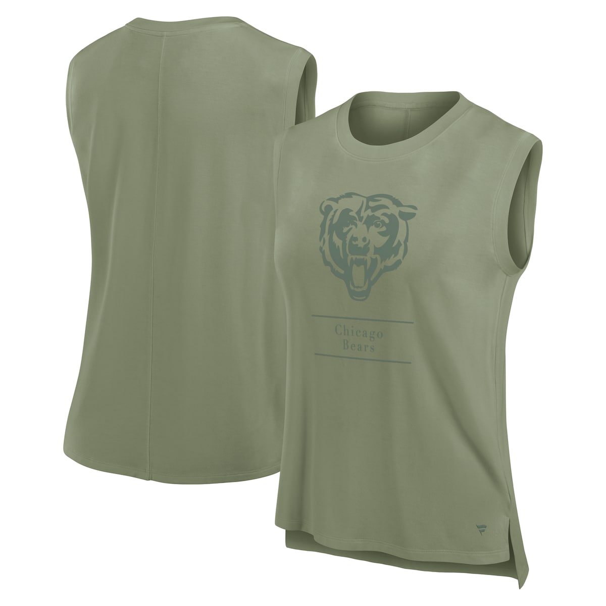 【公式グッズ】NFL ベアーズ タンクトップ Fanatics(ファナティクス) レディース オリーブ (NFL Womens Fanatics Studio Signature Tank)