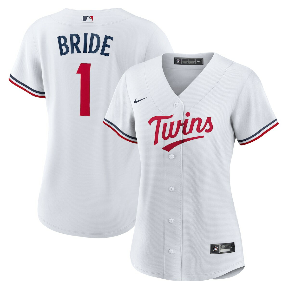 【公式グッズ】MLB ツインズ ホーム ユニフォーム (レプリカ) Nike/ナイキ レディース ホワイト (Nike Women's Replica Jers...