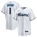 エントリーでポイント 5倍【公式グッズ】MLB マーリンズ ホーム ユニフォーム (レプリカ) Nike ナイキ メンズ ホワイト (Nike Men's Replica Jersey Home Personalized)(4)