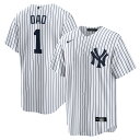 【公式グッズ】MLB ヤンキース ホーム ユニフォーム (レプリカ) Nike ナイキ メンズ ホワイト (Nike Men's Replica Jersey Home Personalized)