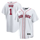 【公式グッズ】MLB レッドソックス ホーム ユニフォーム (レプリカ) Nike ナイキ メンズ ホワイト (Nike Men's Replica Jersey Home Personalized)