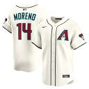 【公式グッズ】MLB ダイヤモンドバックス ガブリエル・モレノ ホーム リミテッド ユニフォーム Nike/ナイキ メンズ クリーム (2025 Nike Men's Ltd Players Jerseys - FTF NTP Master Style)