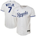 【公式グッズ】MLB ロイヤルズ ボビー・ウィット・Jr ホーム ユニフォーム (レプリカ) Nike ナイキ キッズ ホワイト (2025 Nike Yout...