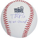 エントリーでポイント 5倍【MLB公式ホログラム付】MLB ドジャース テオスカー・エルナンデス 直筆サイン ボール Fanatics(ファナティクス) (AUT 24 WS CHAMP BASEBALL 45587)(4)