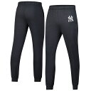 【公式グッズ】MLB ヤンキース トレーニングパンツ Fanatics/ファナティクス メンズ ヘザーチャコール (EX 25 MLB Men's Fleece Jogger - Component 03CK)