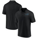 【公式グッズ】NFL パンサーズ ポロシャツ Fanatics(ファナティクス) メンズ ブラック (EX 25 NFL Poly Polo SS - Component)
