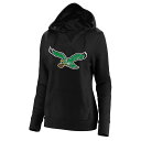 【公式グッズ】NFL イーグルス プルオーバー パーカー Fanatics(ファナティクス) レディース ブラック (NFL Womens Plus Basic...