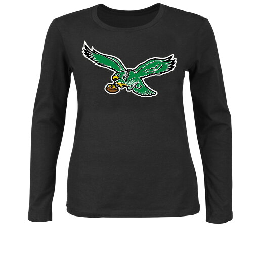 エントリーでポイント 5倍【公式グッズ】NFL イーグルス 長袖 Tシャツ Fanatics(ファナティクス) レディース ブラック (NFL Womens Plus Basic Scoop Neck LST - R) エントリーでポイント 5倍【公式グッズ】NFL イーグルス 長袖 Tシャツ Fanatics(ファナティクス) レディース ブラック (NFL Womens Plus Basic Scoop Neck LST - R)