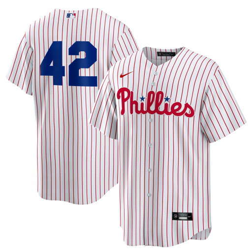【公式グッズ】MLB フィリーズ ジャッキー・ロビンソン ジャッキー・ロビンソンデー ユニフォーム Nike ナイキ メンズ ホワイト (Nike Replica Jersey Home Player JR Day) 【公式グッズ】MLB フィリーズ ジャッキー・ロビンソン ジャッキー・ロビンソンデー ユニフォーム Nike ナイキ メンズ ホワイト (Nike Replica Jersey Home Player JR Day)