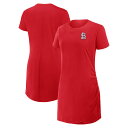 【公式グッズ】MLB カージナルス ワンピース Fanatics(ファナティクス) レディース レッド (FANATICS RELAXED FIT CRISS CROSS DRAPE DRESS)