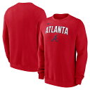 【公式グッズ】MLB ブレーブス トレーナー Nike/ナイキ メンズ レッド (Men's Nike MLB Crewneck Fleece)(4)