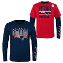 【公式グッズ】NFL ペイトリオッツ Tシャツセット Outerstuff(アウタースタッフ) トドラー・幼児サイズ ネイビー (23 Juvenile Fan...